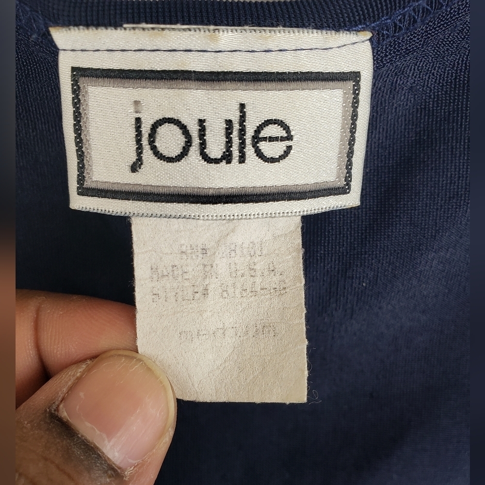 Joule Navy Blue Sleeveless Y2k Shirt Sz M - Picture 5 of 7